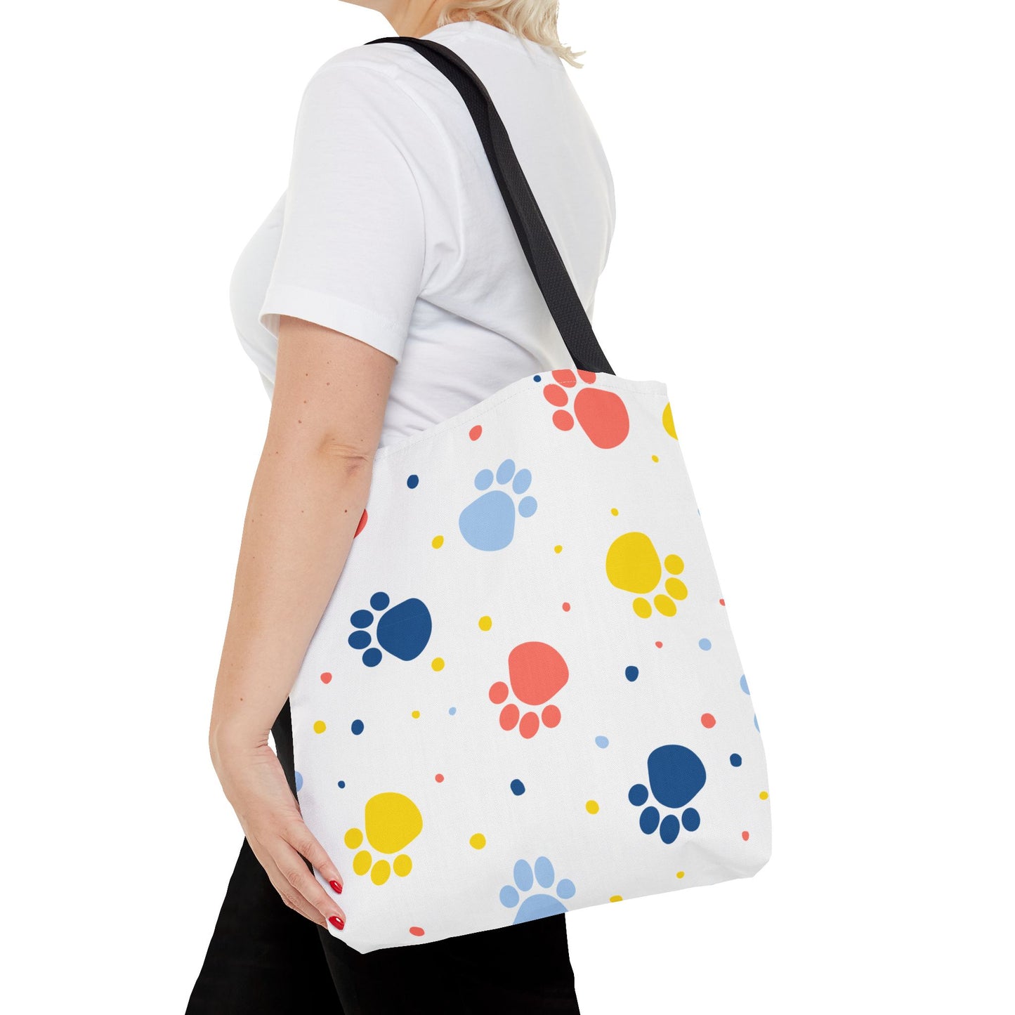 Bolsa de mano con estampado de patas | Para llevar a diario, ideal para amantes de las mascotas