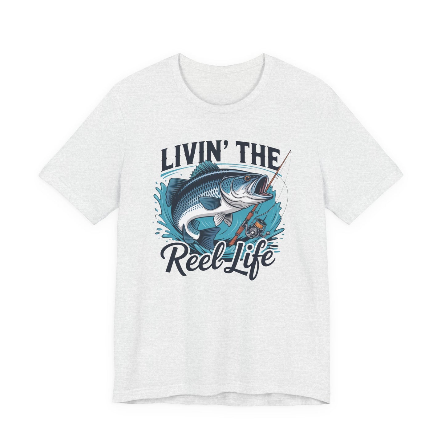 🎣 Livin’ the Reel Life Fishing T-Shirt – Perfect Gift for Anglers! 🐟