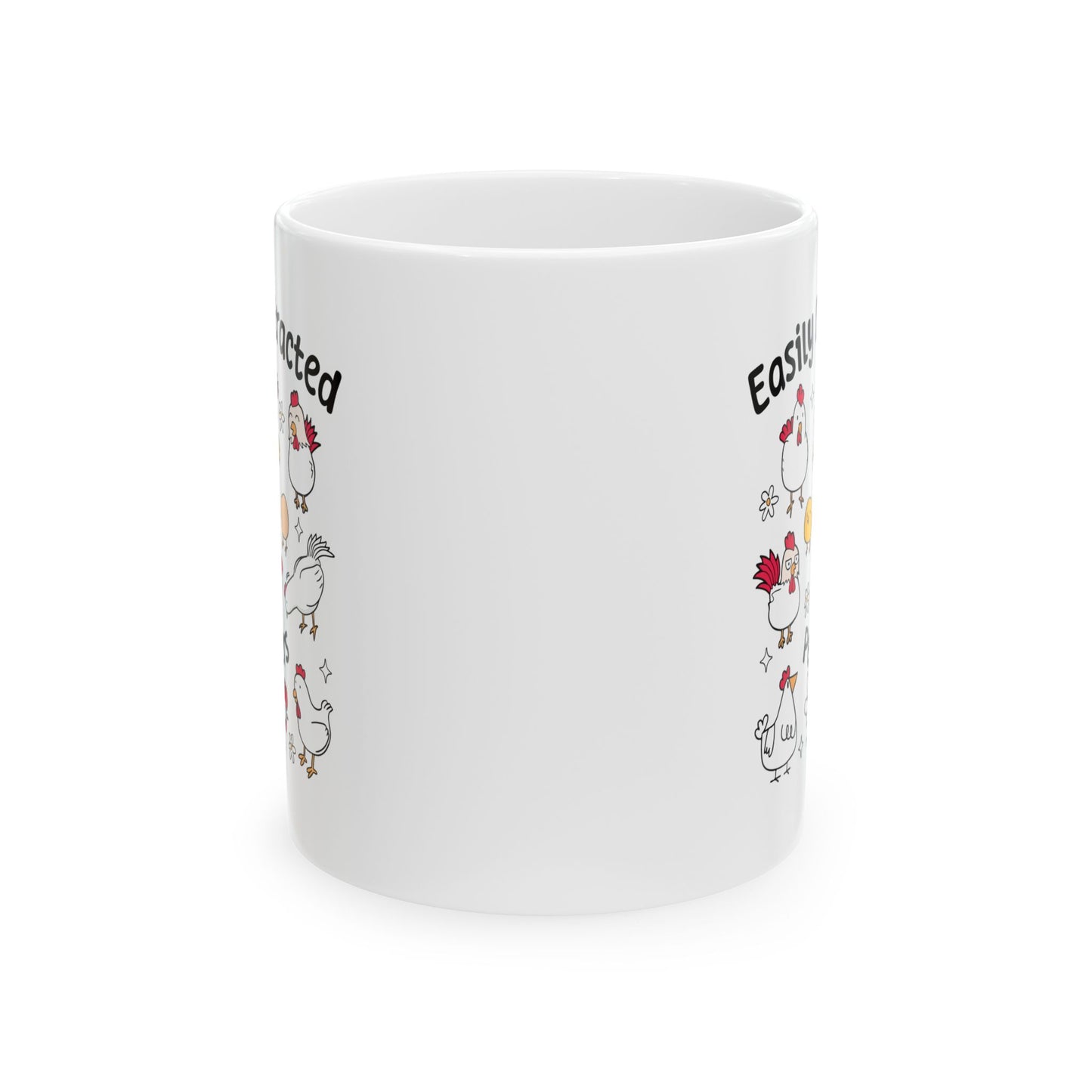 🐔 Funny Chicken Mug – Quirky Hens, Eggs & Daisies for the Chicken Obsessed! 🌼🥚