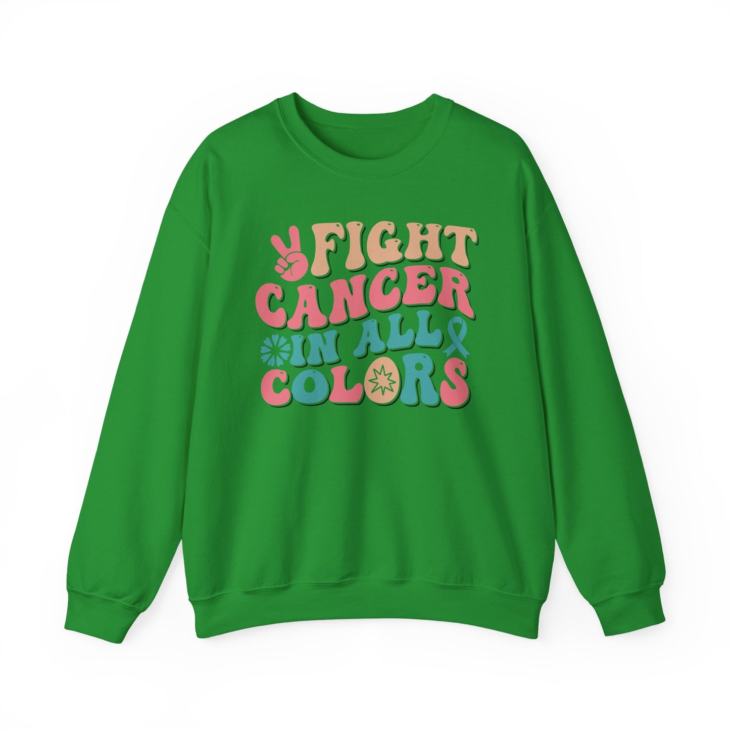 🌈✌️ Fight Cancer in All Colors Sweatshirt – Multi-Awareness Support Crewneck