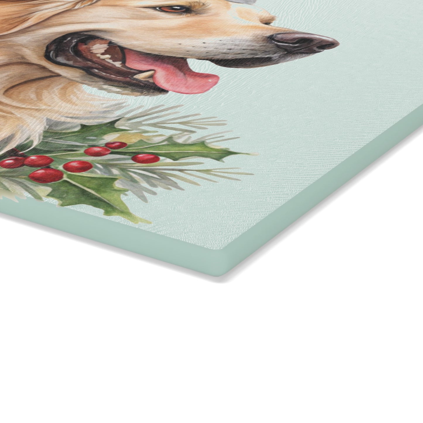 🐾🎅 Golden Retriever Christmas Cutting Board – Festive Holiday Cheer for Dog Lovers 🎄🐶