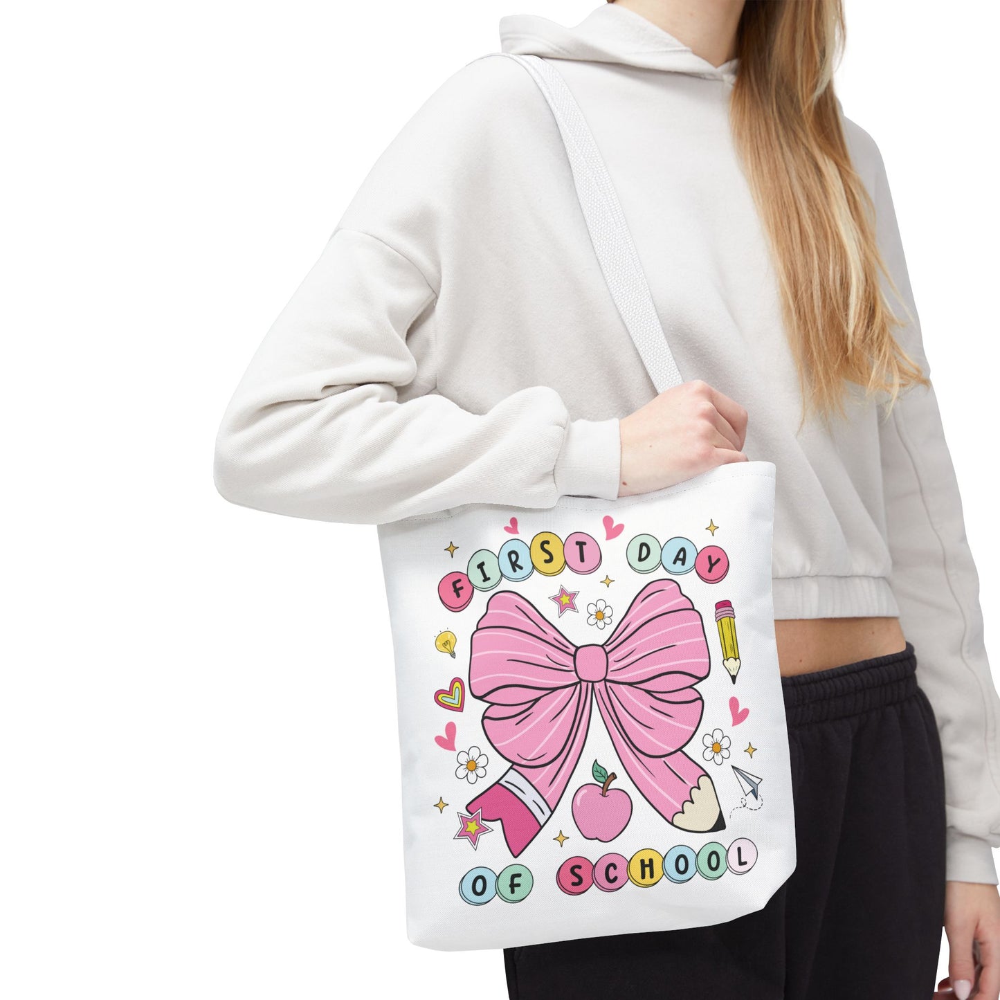 🎀 Coquette First Day of School Tote – Sweet Style for a Smart Start 📚