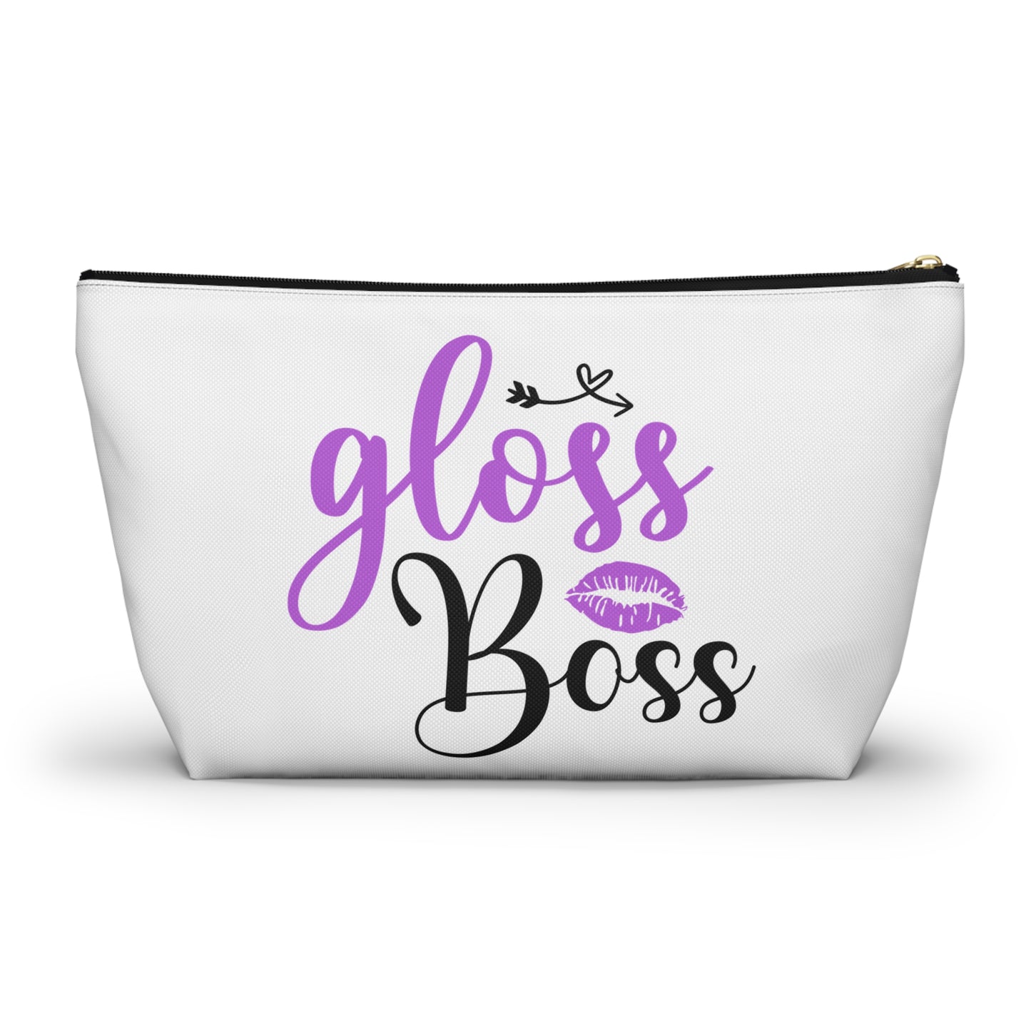 Accessory Pouch – "Gloss Boss" Purple Makeup Bag