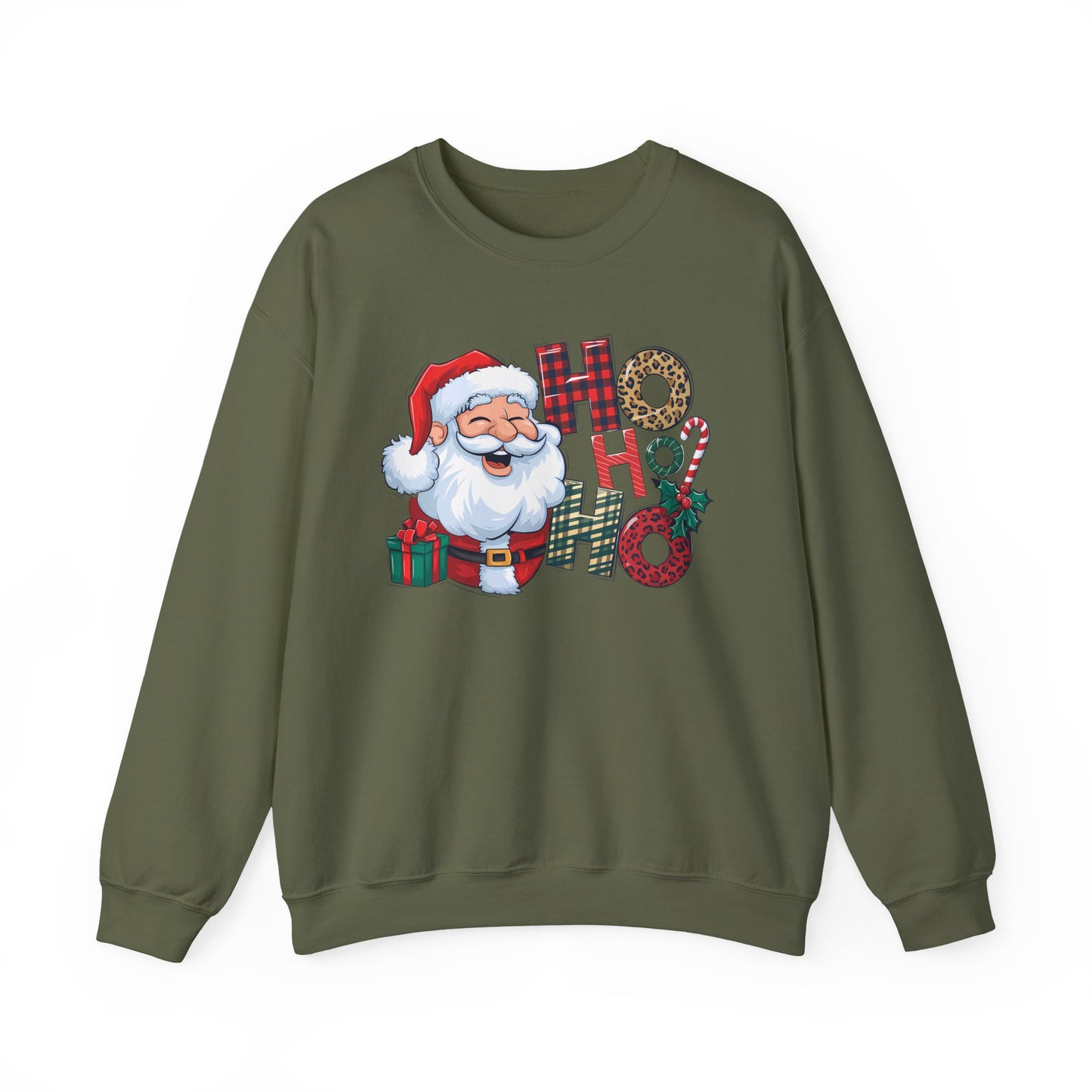 🎅✨ HO HO HO Santa Sweatshirt – Classic Holiday Cheer 🎄🎁