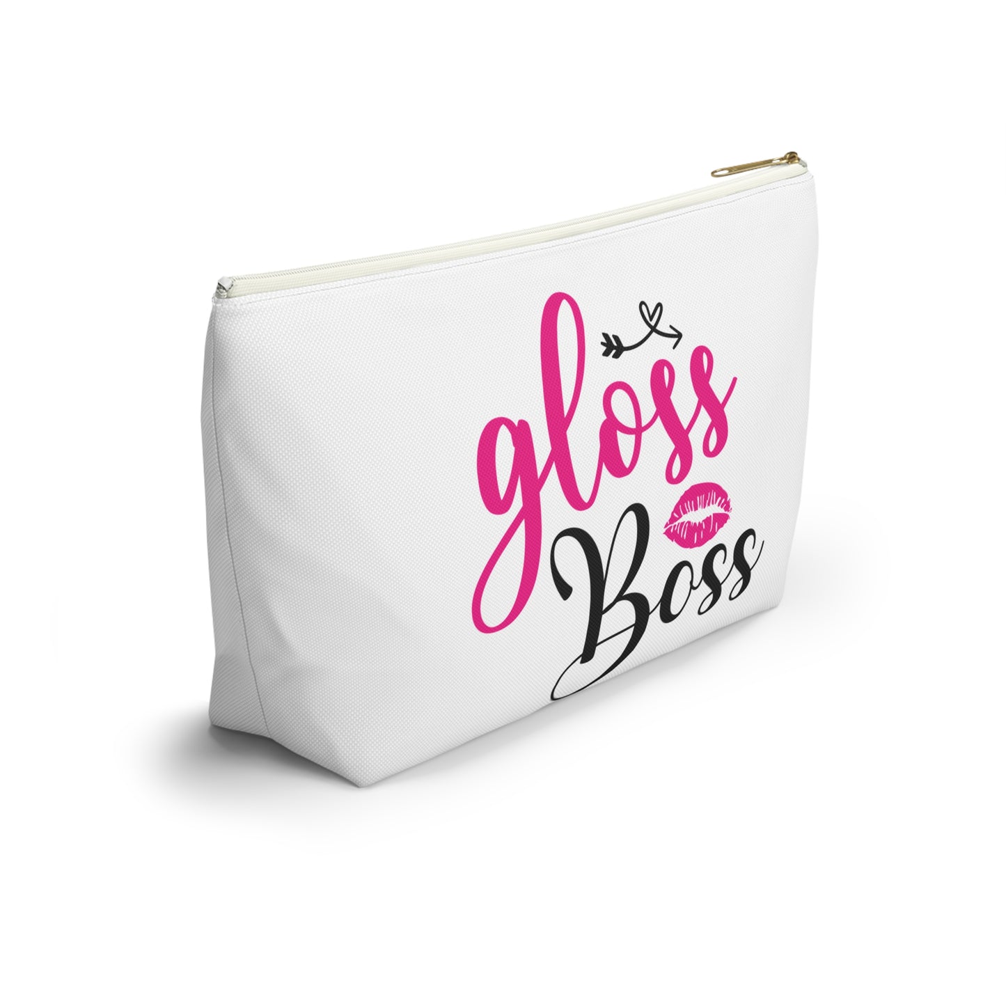 Accessory Pouch – "Gloss Boss" Pink Makeup Bag