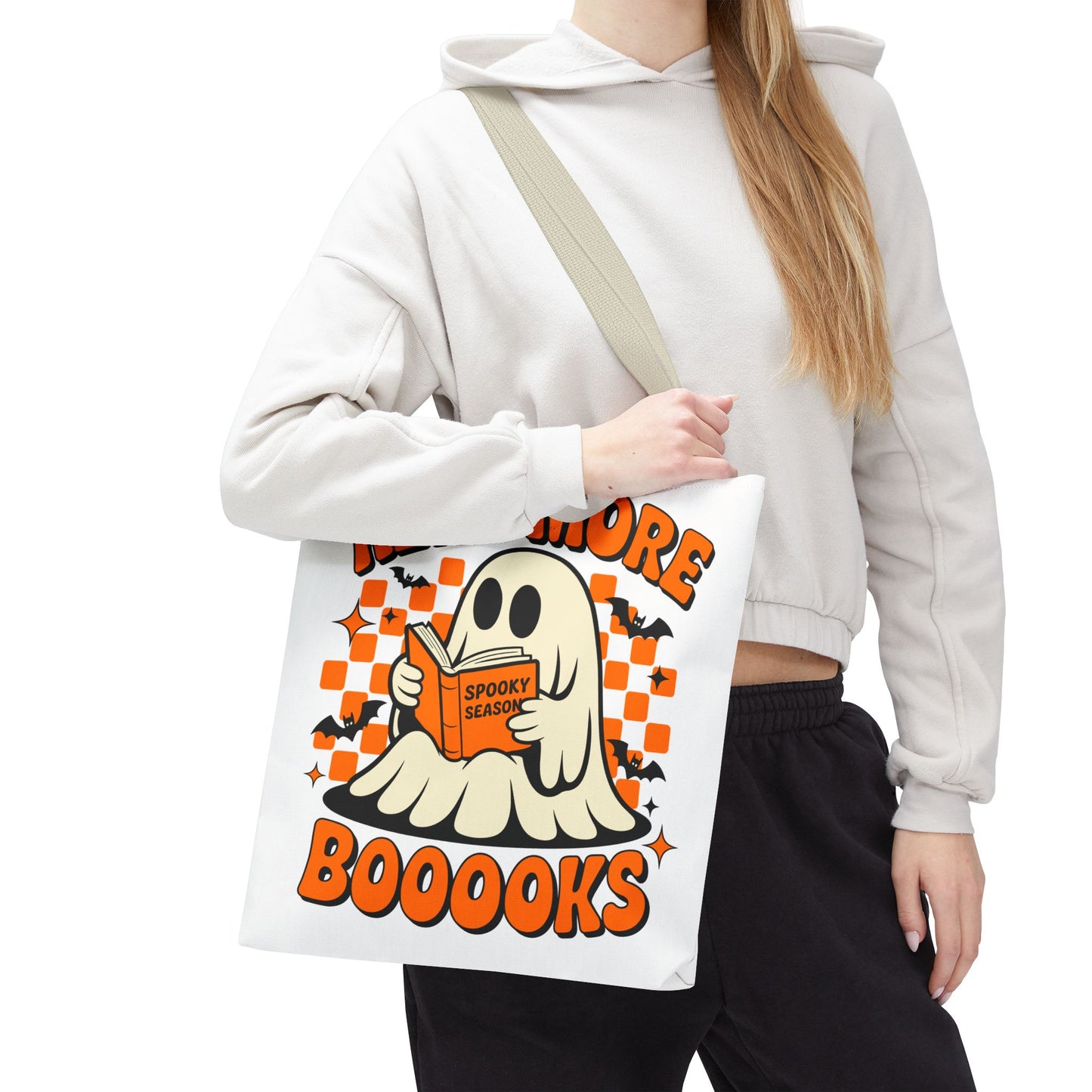 📚 Read More Booooks Halloween Tote Bag – Spooky Reads in Style 👻👜