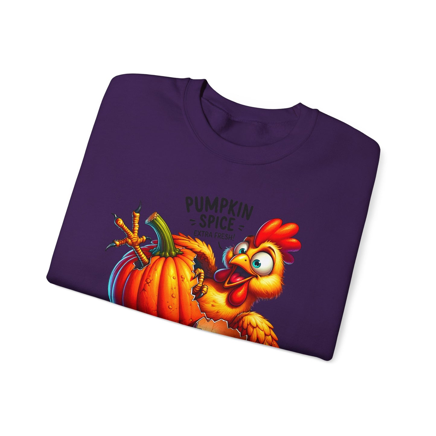 🎃🐔 Pumpkin Spice Chicken Sweatshirt – Funny Fall Extra Fresh Design 🍂
