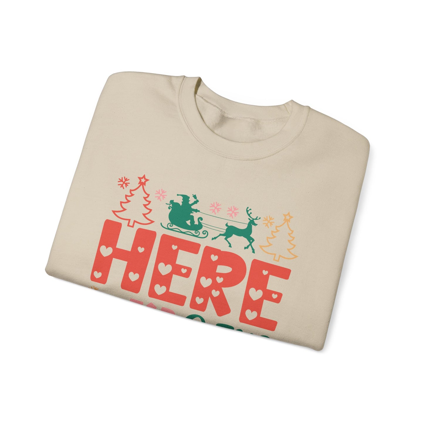 🎄🍪 Here For The Cookies Crewneck – Cute Holiday Baking Vibes