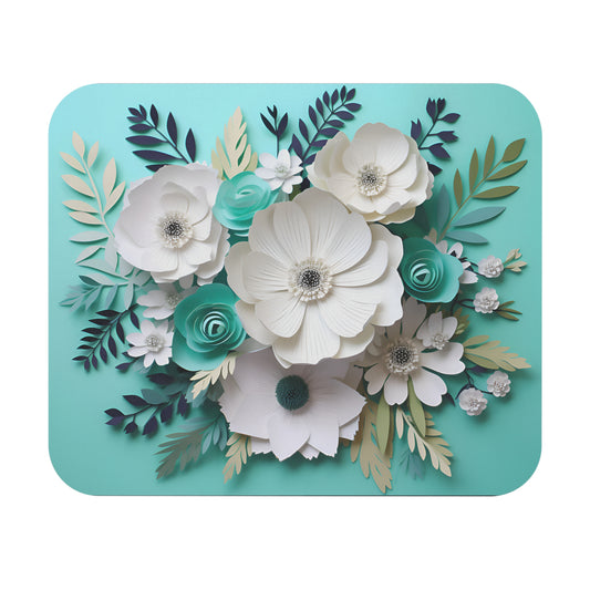 🌸 Elegante ramo floral: hermosa alfombrilla de ratón con diseño de papel para el hogar y la oficina 🌿