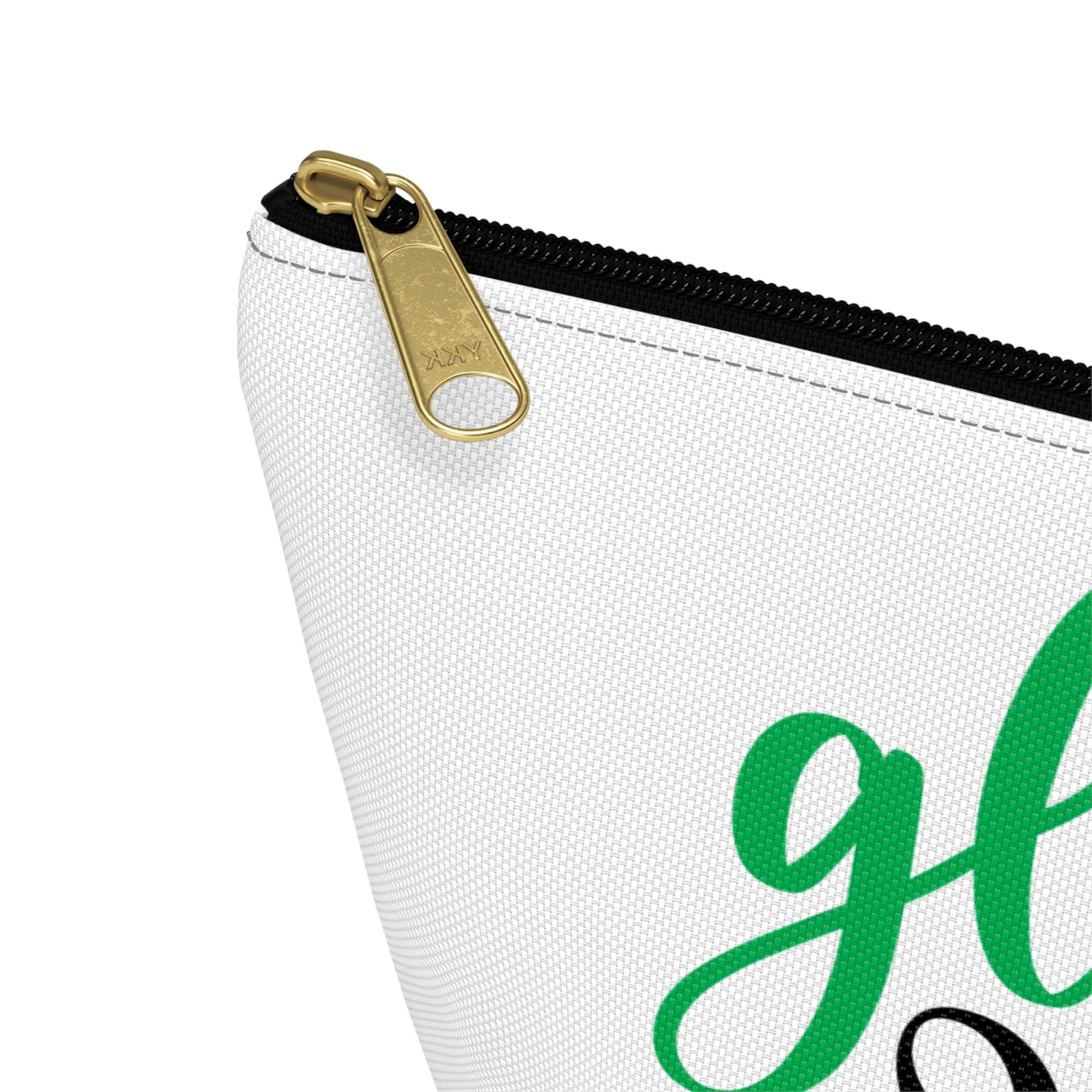 Accessory Pouch – "Gloss Boss" Green Makeup Bag