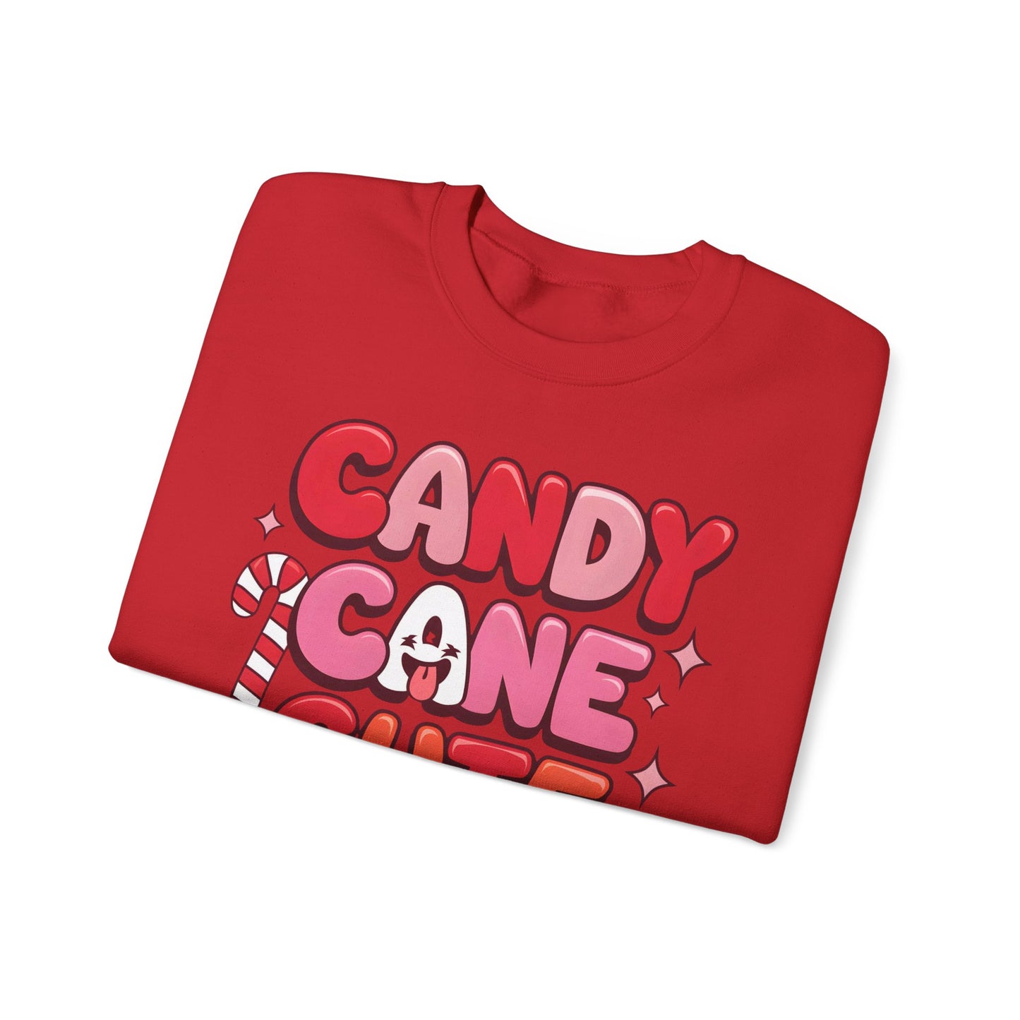 🎀🍭 Candy Cane Cute Women’s Christmas Sweatshirt – Soft, Cozy & Playful Holiday Style