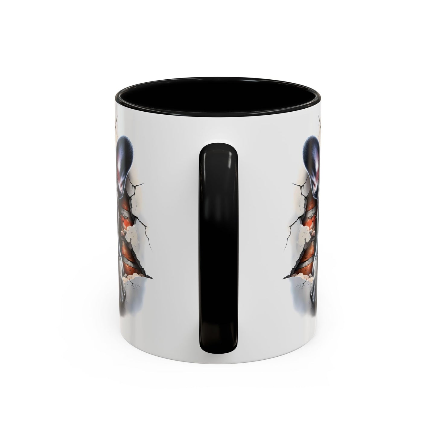 🐾🖤 Black French Bulldog Puppy Accent Mug – Cute Peek-Through Cup for Dog Lovers ☕✨