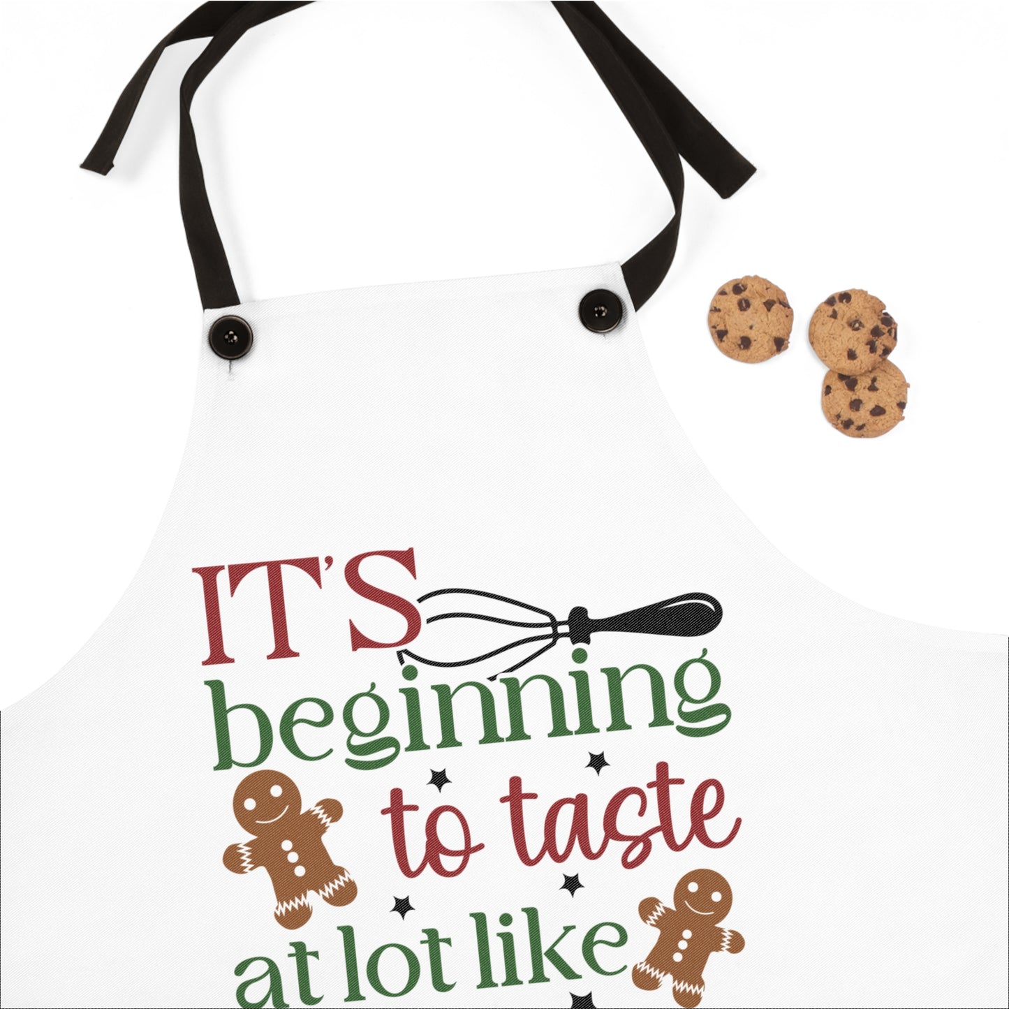 Delantal “Ya empieza a saber mucho a Navidad”: un dulce estilo navideño para tu cocina