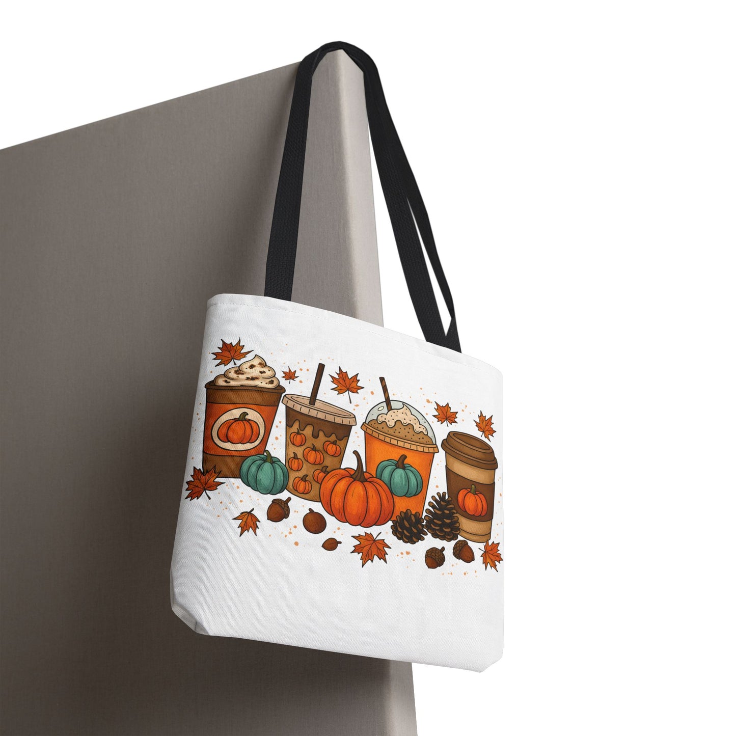 🎃 Pumpkin Spice Vibes Tote Bag – Sippin’ Cozy Fall in Style ☕🍂