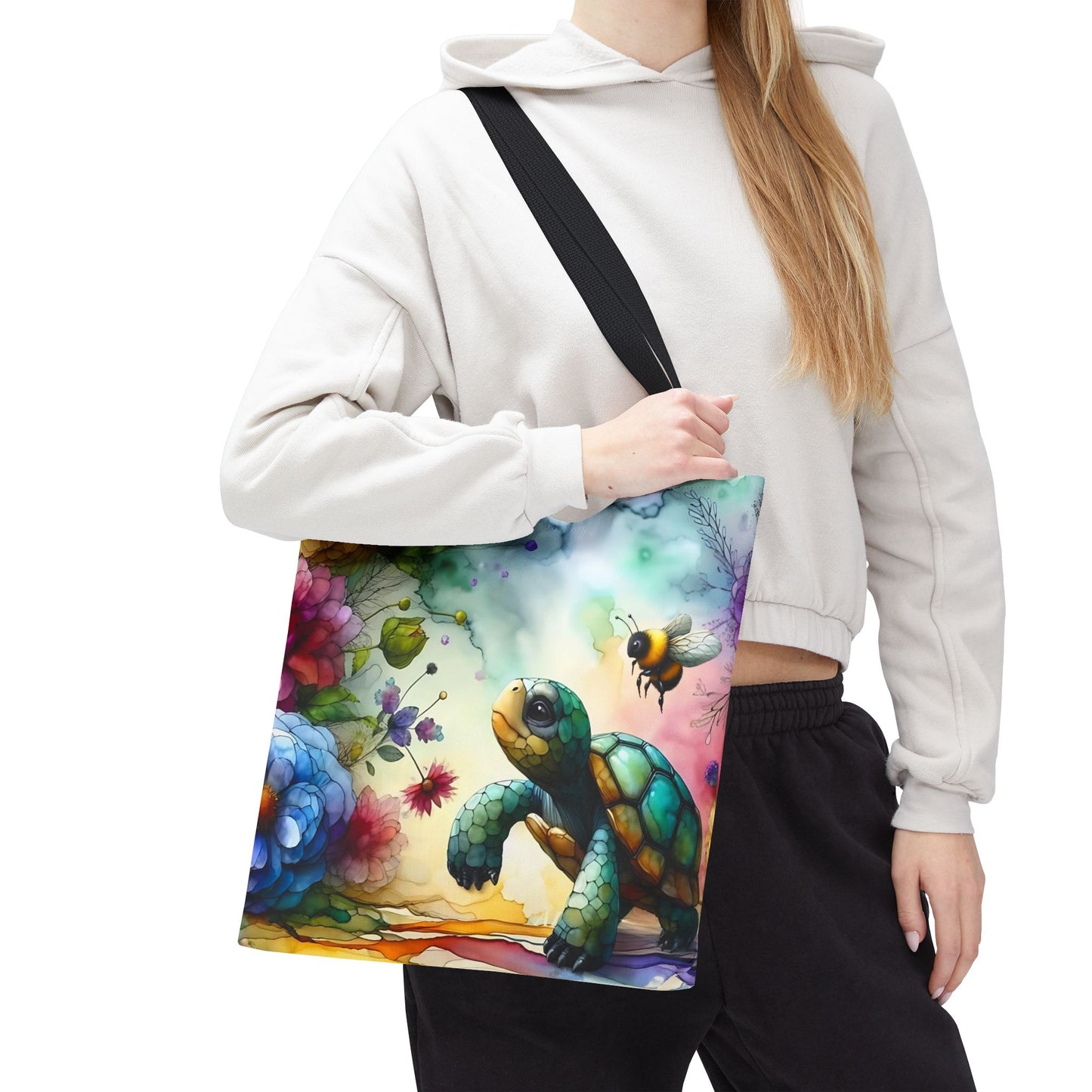 Bolsa de mano - Diseño de tortugas coloridas