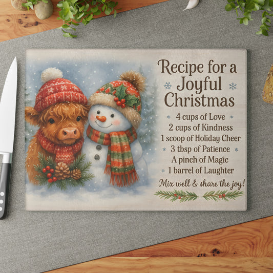 🎄✨ Recipe for a Joyful Christmas Cutting Board – Festive Holiday Charm for Your Kitchen ❄️☕