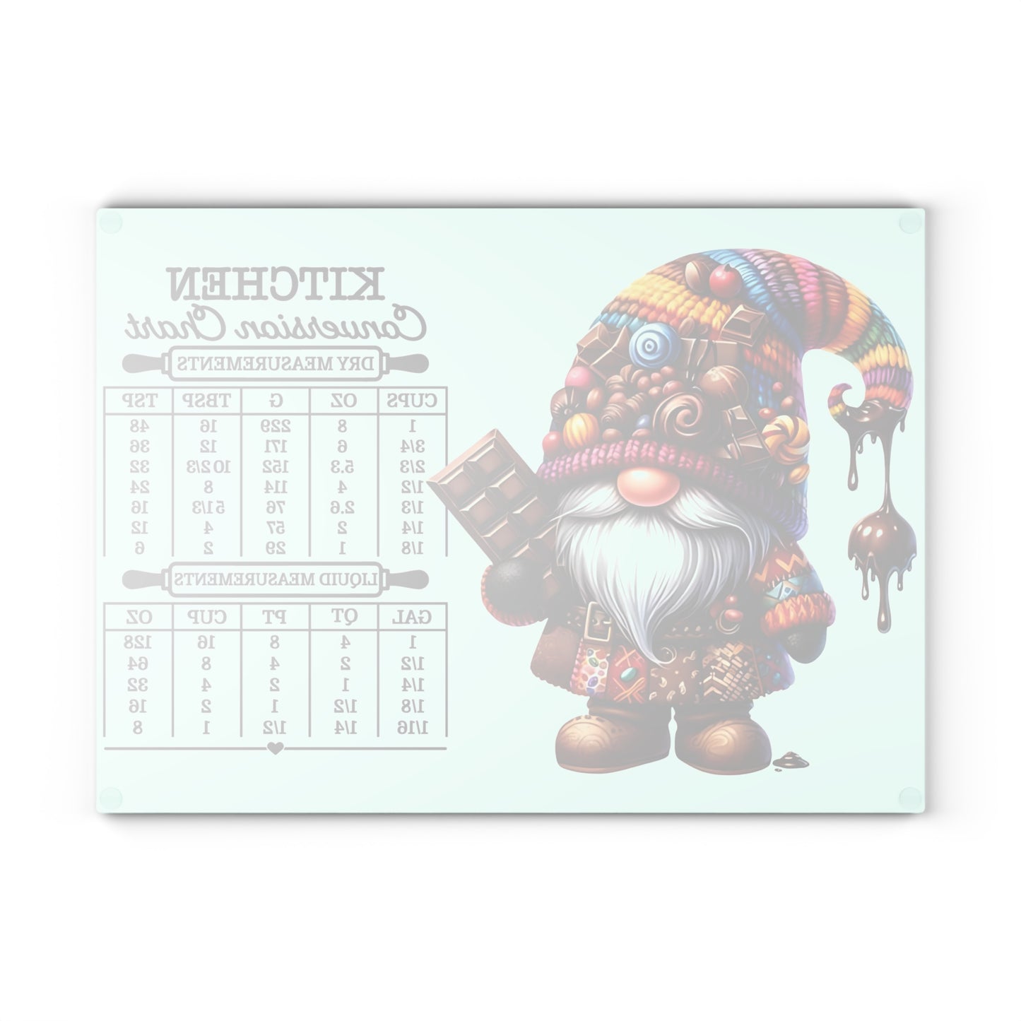 🍫🎨 Candy Gnome Kitchen Conversion Cutting Board – Sweet Treats & Whimsical Charm for Your Kitchen 🍬🧑‍🍳