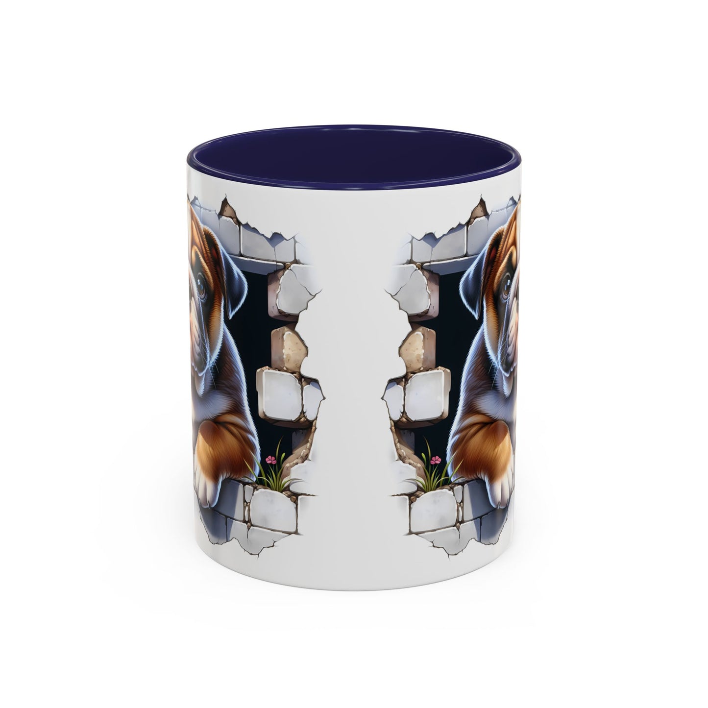 🐶☕ English Bulldog Puppy Accent Mug – Adorable Breakthrough Pup Design ✨rs (11/15oz)