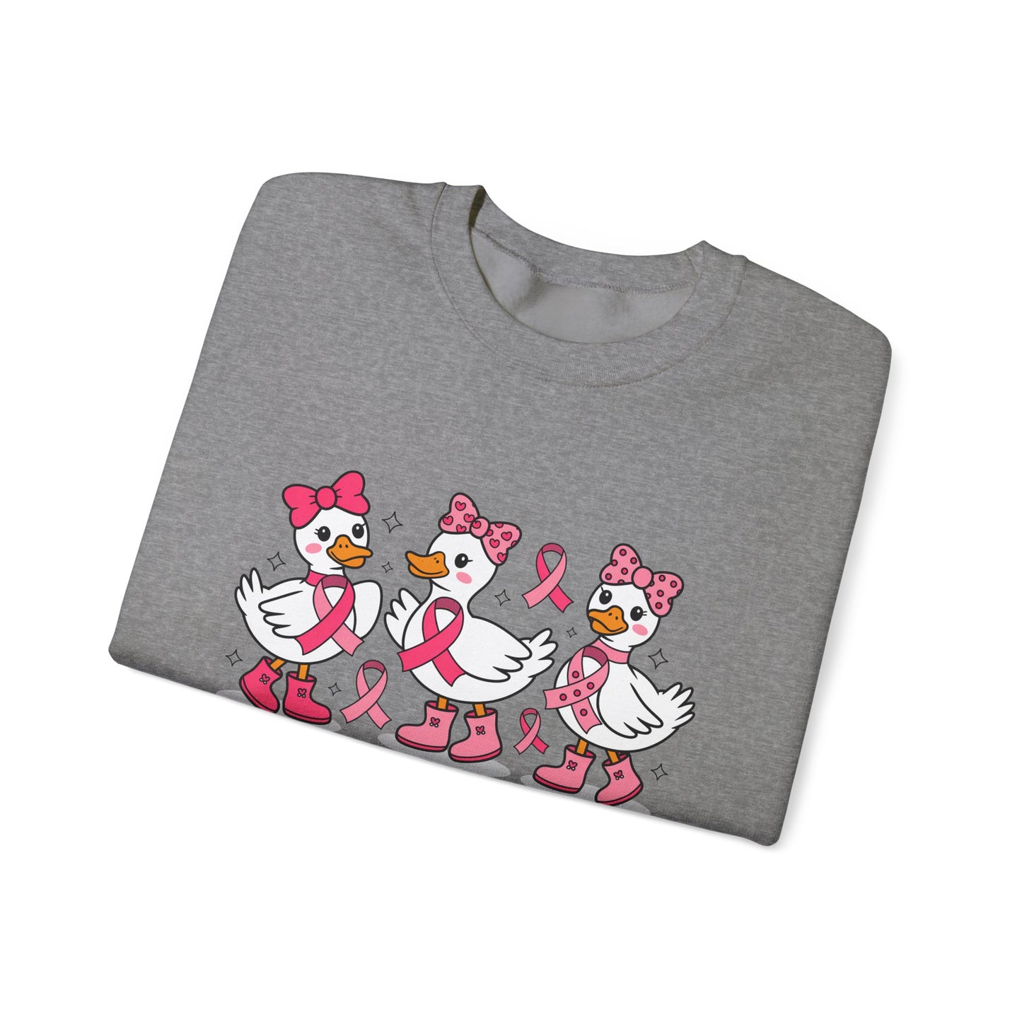🎀🦆 In October We Wear Pink Duck Sweatshirt – Cute & Courageous Support 💗