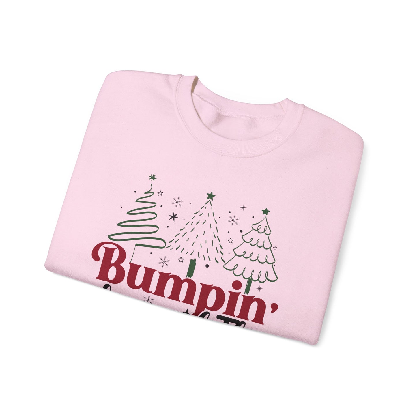 🎄👶 Bumpin’ Around the Christmas Tree Sweatshirt – Cute Holiday Maternity Top ❤️