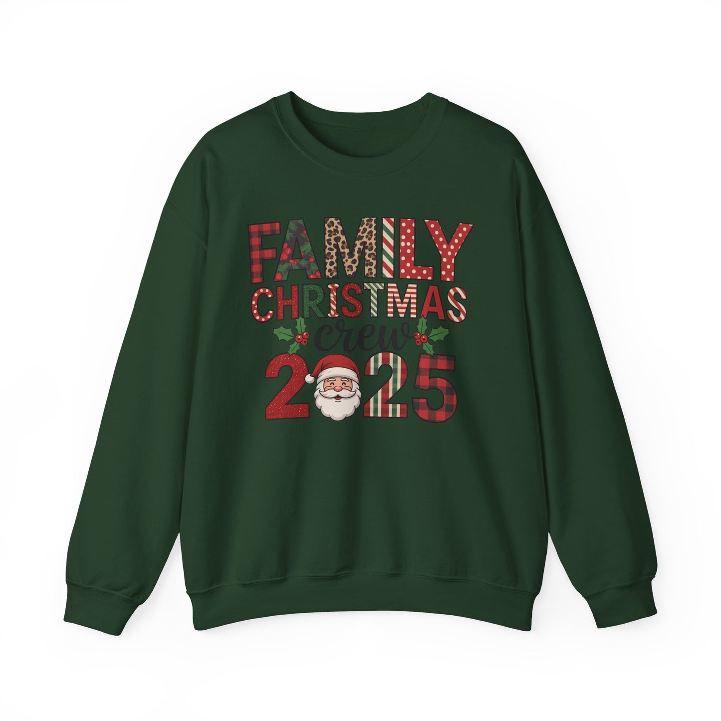 🎄👨‍👩‍👧‍👦 Family Christmas Crew 2025 Sweatshirt – Celebrate the Holidays Together 🎅✨