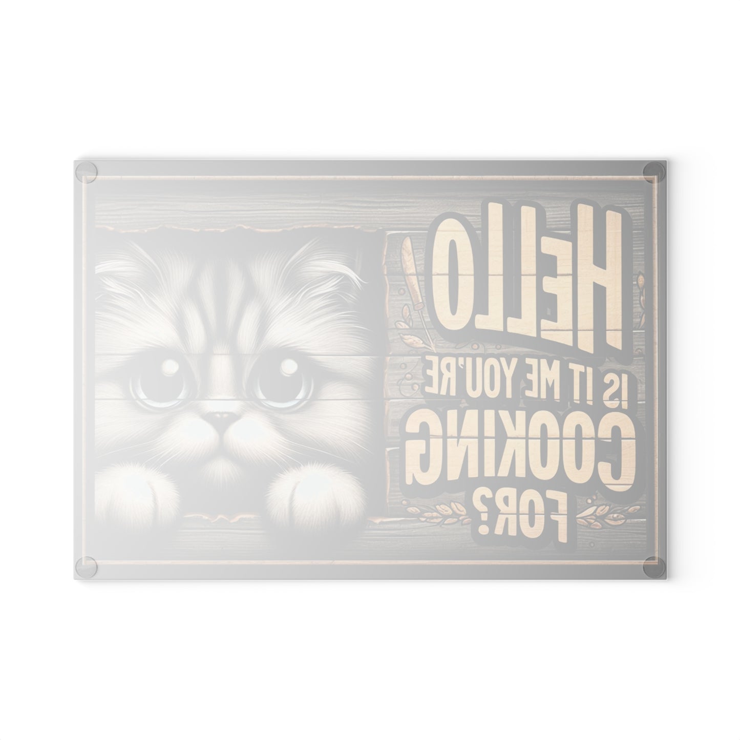 Hello, Is It Me You’re Cooking For? Cat Cutting Board