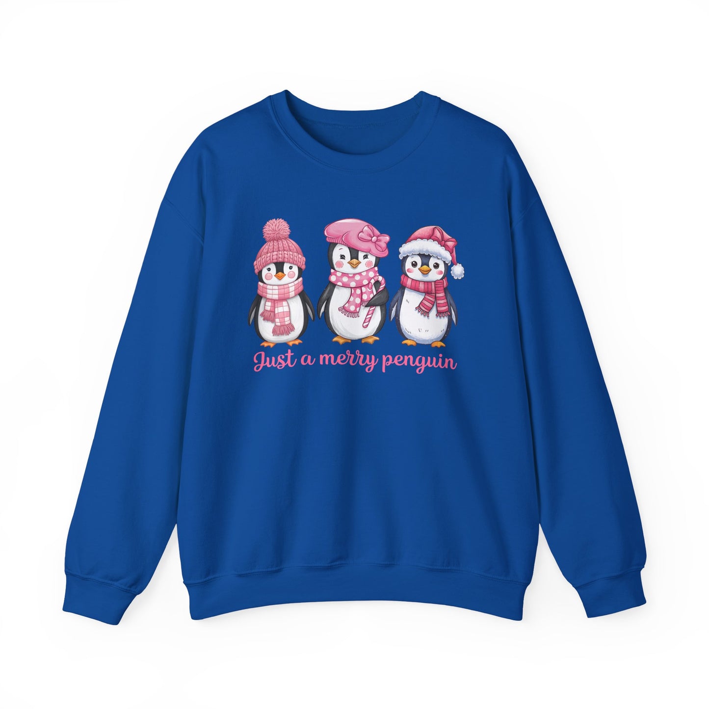 🐧✨ Just a Merry Penguin Sweatshirt – Cute Winter Friends in Pink ❄️💖