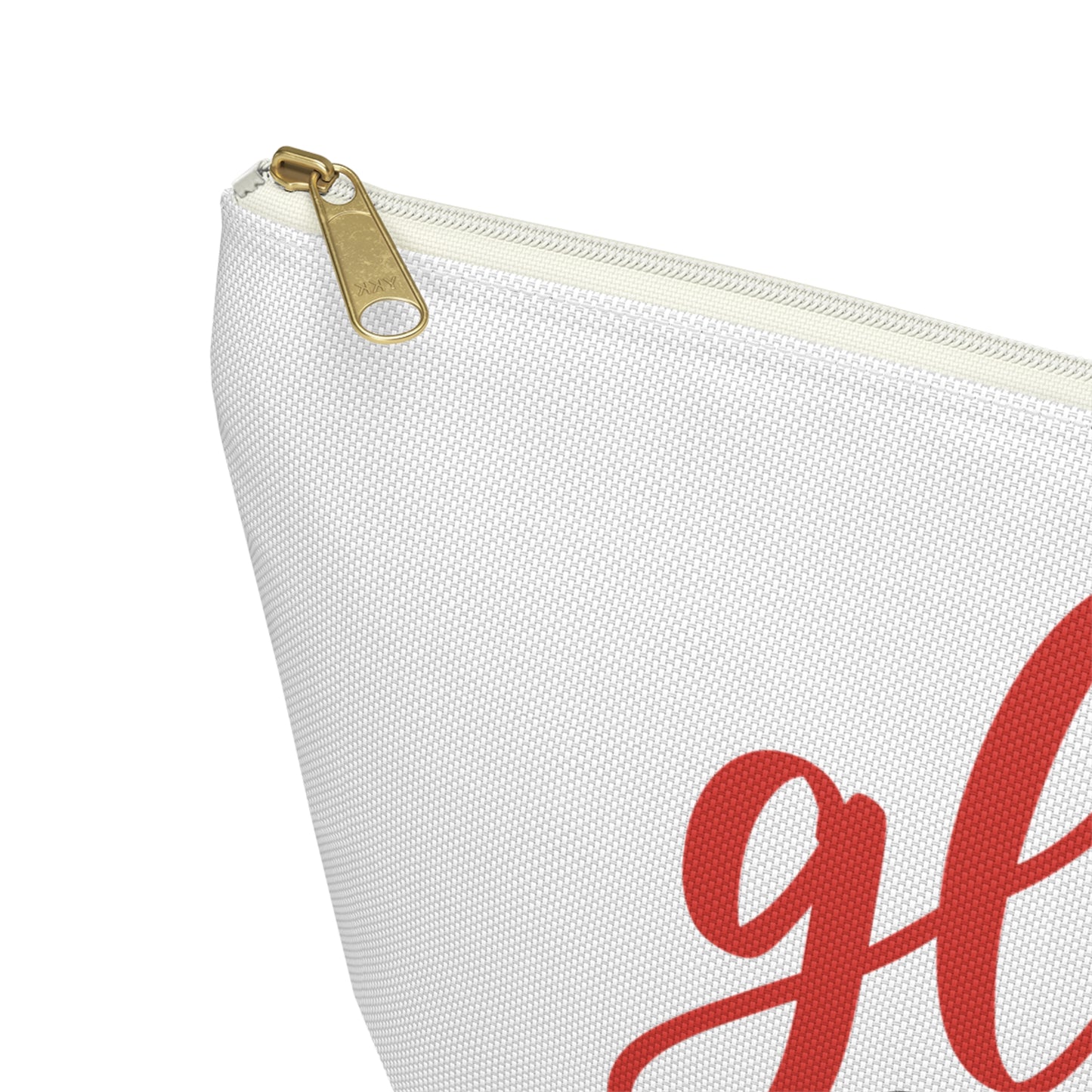 Accessory Pouch – "Gloss Boss" Red Makeup Bag