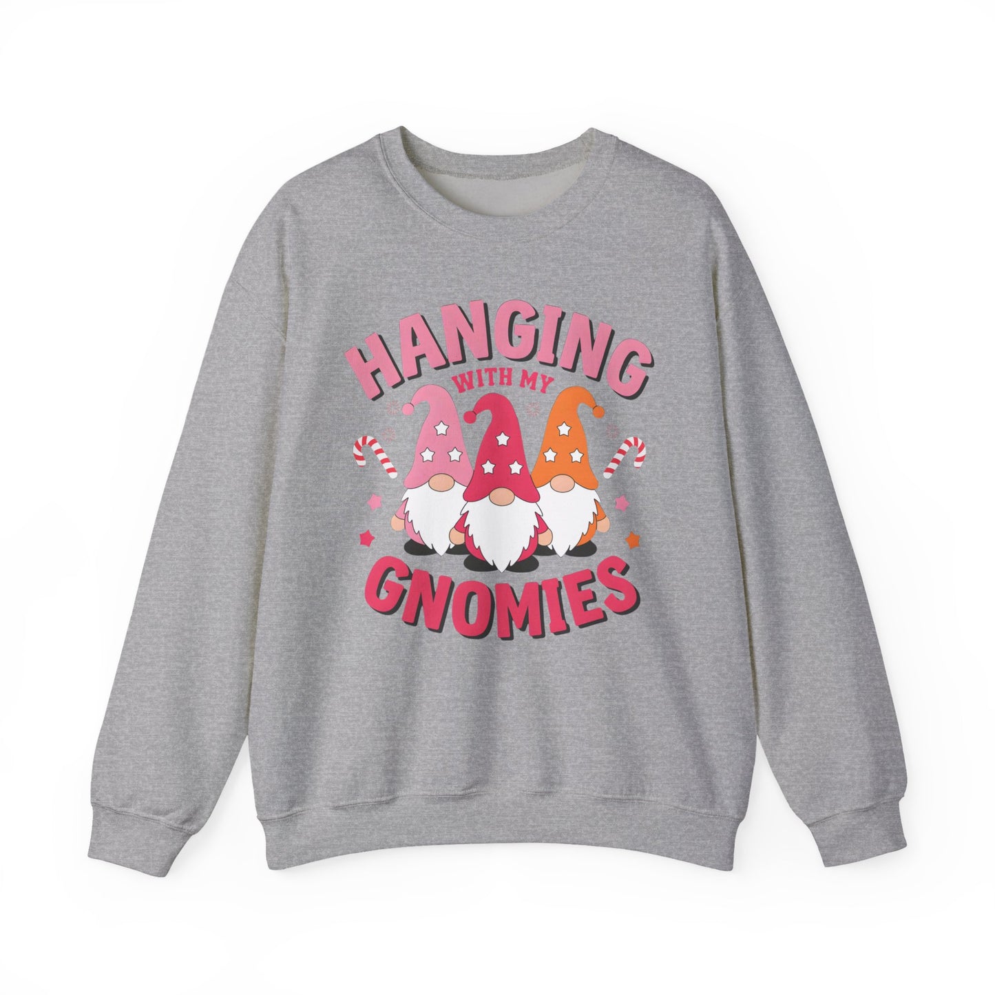 🎀 Hanging With My Gnomies Women’s Sweatshirt – Cute Holiday Matching Vibes