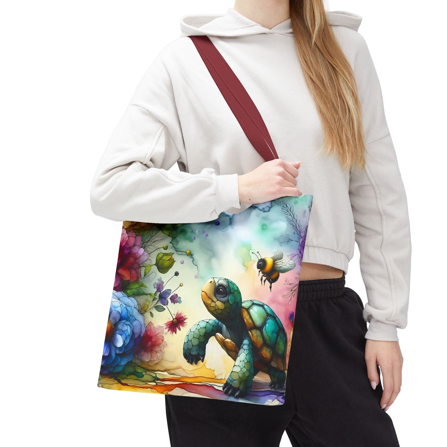Bolsa de mano - Diseño de tortugas coloridas