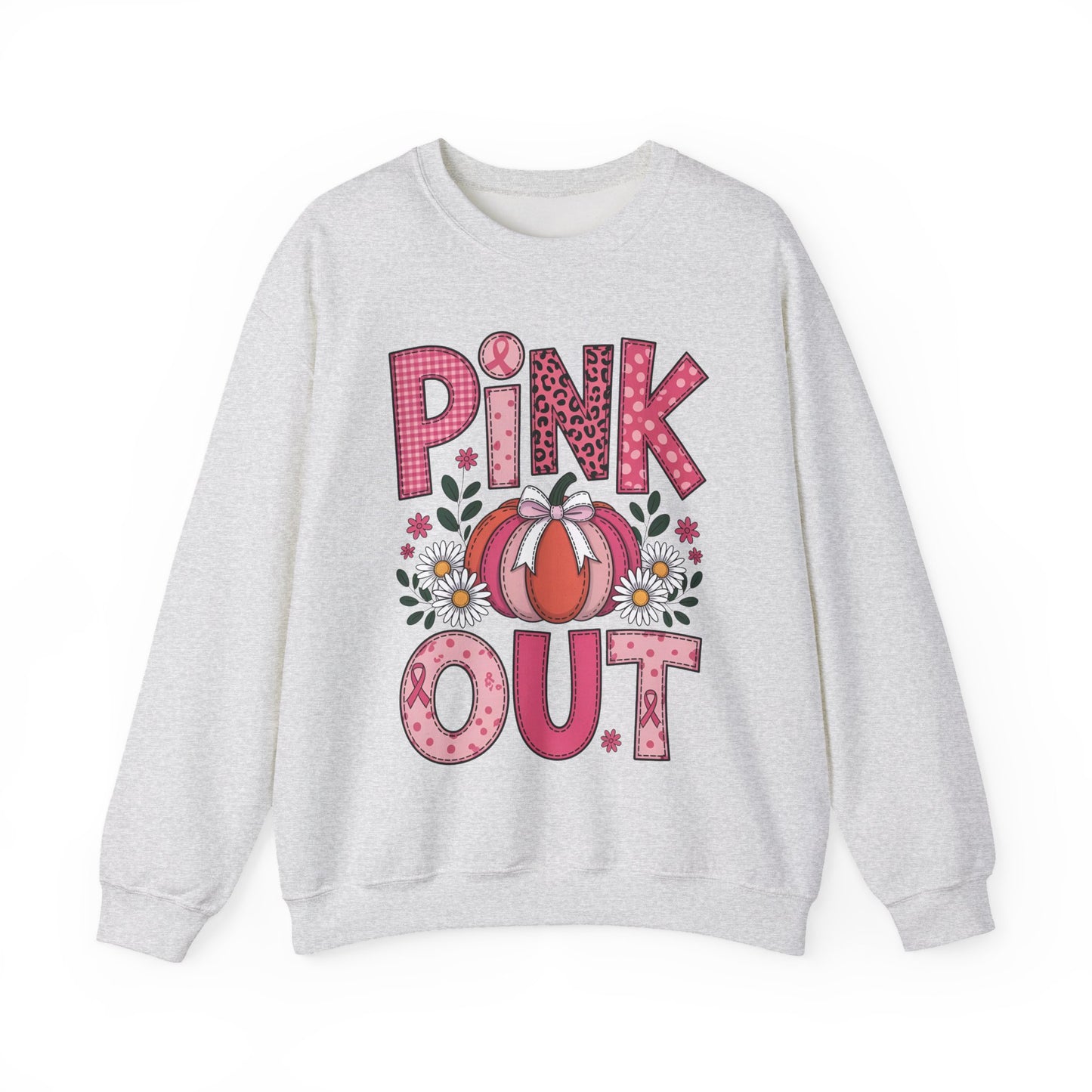 🎃🎀 Pink Out Pumpkin Sweatshirt – Fall Breast Cancer Awareness