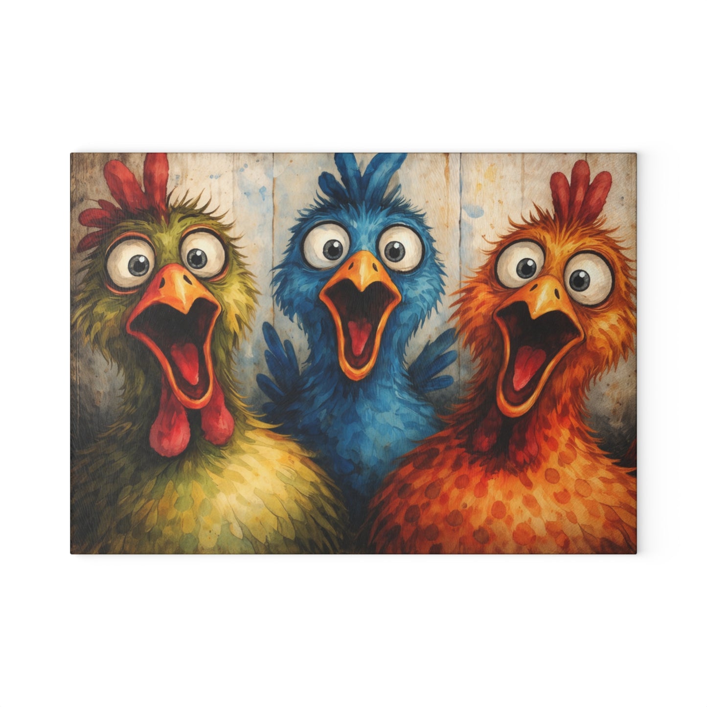 Colorful Chicken Farmhouse Art