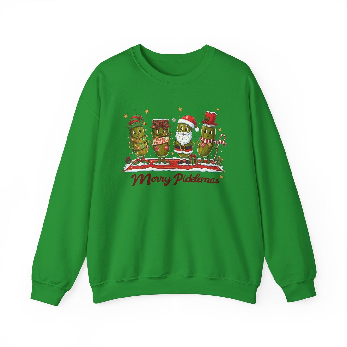 🎄🥒 Merry Picklemas Sweatshirt – Funny Holiday Dill-Lovers Gift