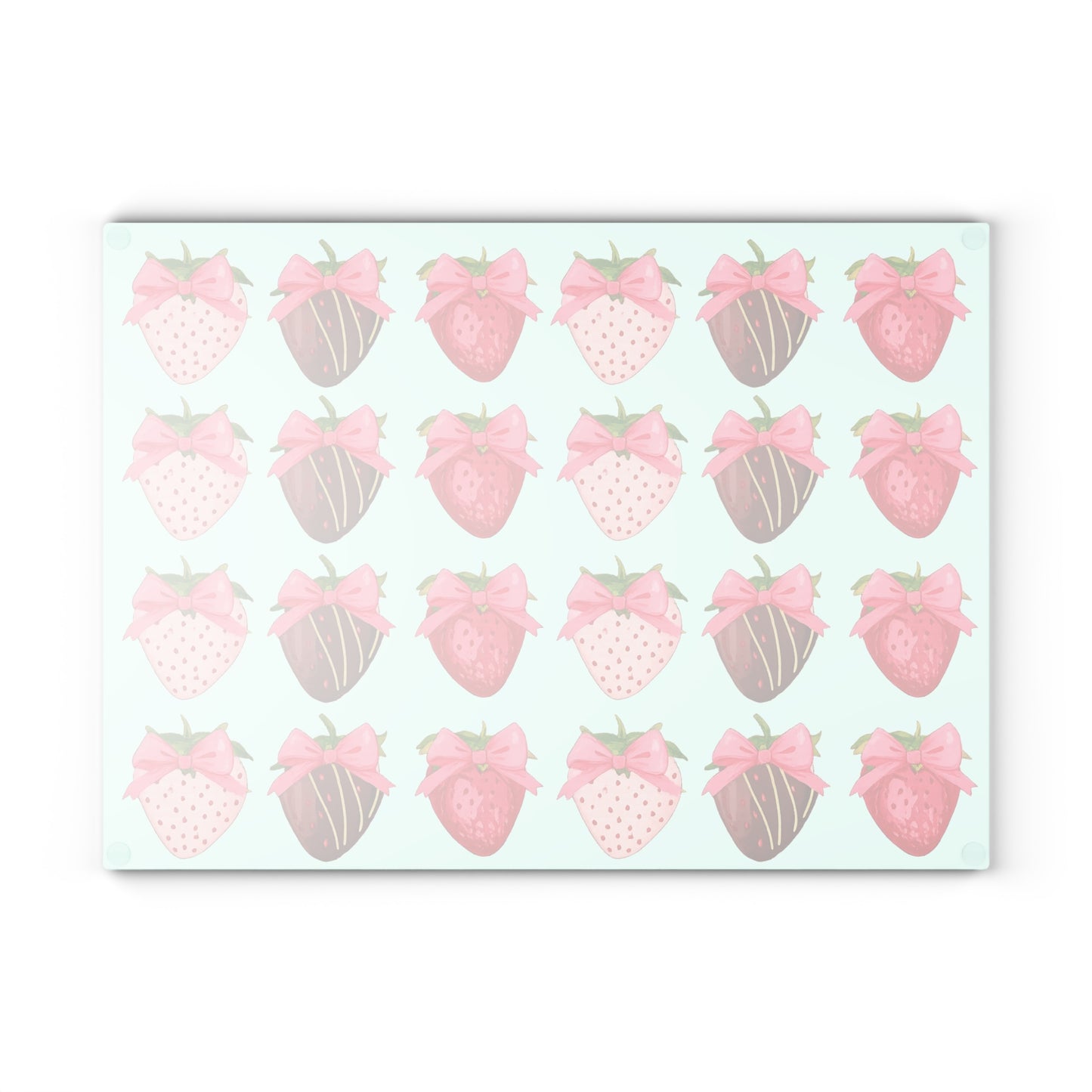 🍓 Chocolate-Covered Strawberry Bow Cutting Board – Sweet Elegance for Your Kitchen 🎀