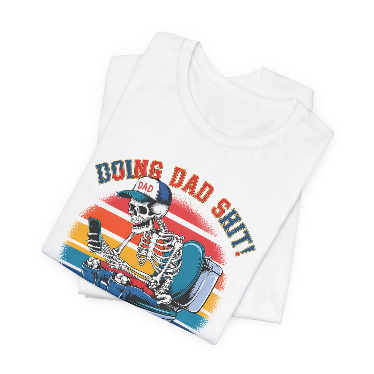 🧻 HACIENDO CABRAS DE PAPÁ | Camiseta gráfica divertida con esqueleto en el inodoro