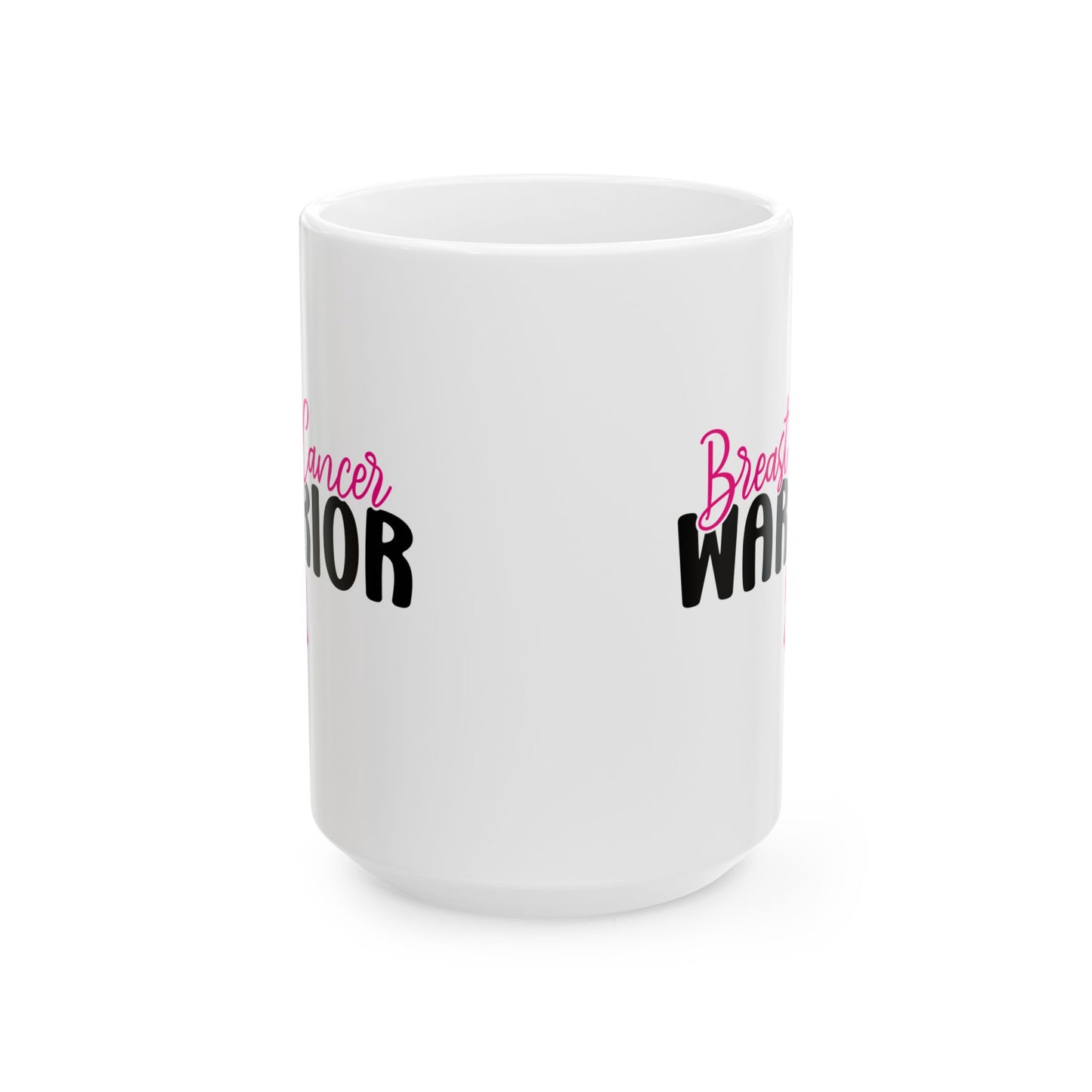 🎀 Breast Cancer Warrior Mug – Strength in Every Sip 💪
