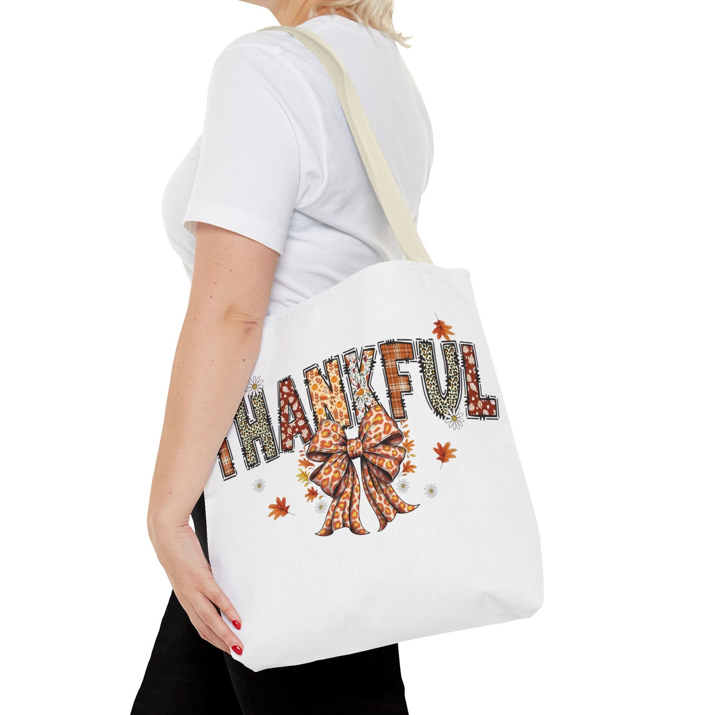 🧡 Thankful Tote Bag – Leopard Prints & Autumn Vibes in One Cozy Carryall 🍁