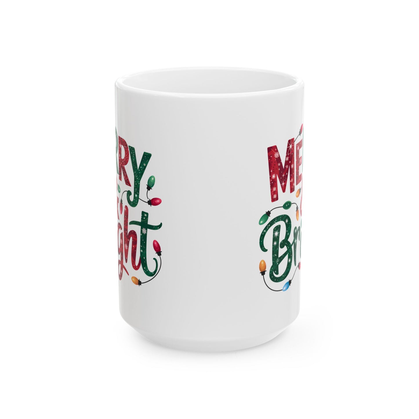 🎄 Merry & Bright Christmas Lights Mug – Festive Cheer in Every Sip! ☕