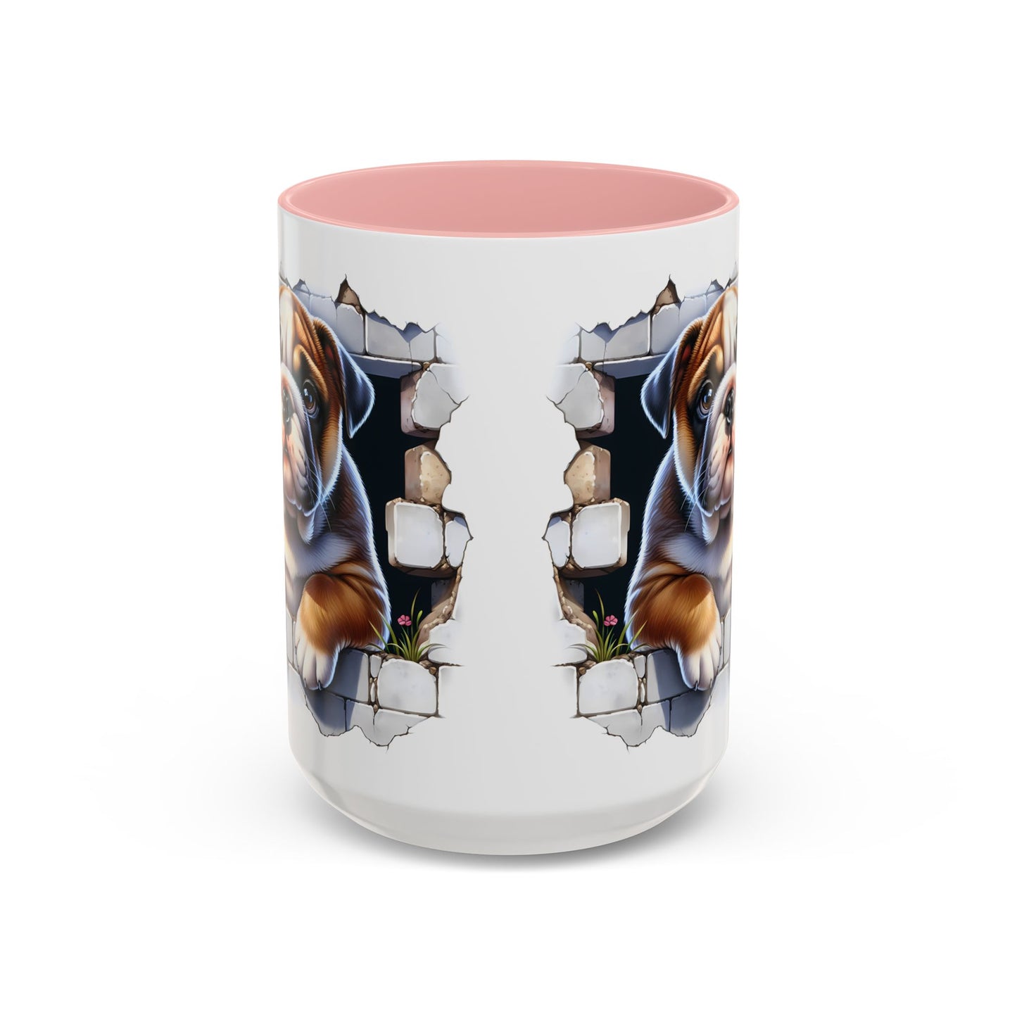 🐶☕ English Bulldog Puppy Accent Mug – Adorable Breakthrough Pup Design ✨rs (11/15oz)