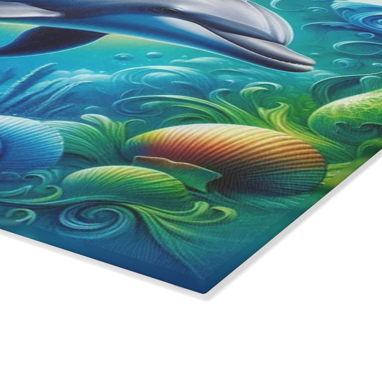 🐬🌊 Vibrant Dolphin Splash Cutting Board – Ocean Magic for Your Kitchen