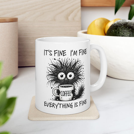 ☕ "Está bien" – Taza divertida para amantes del café y del humor