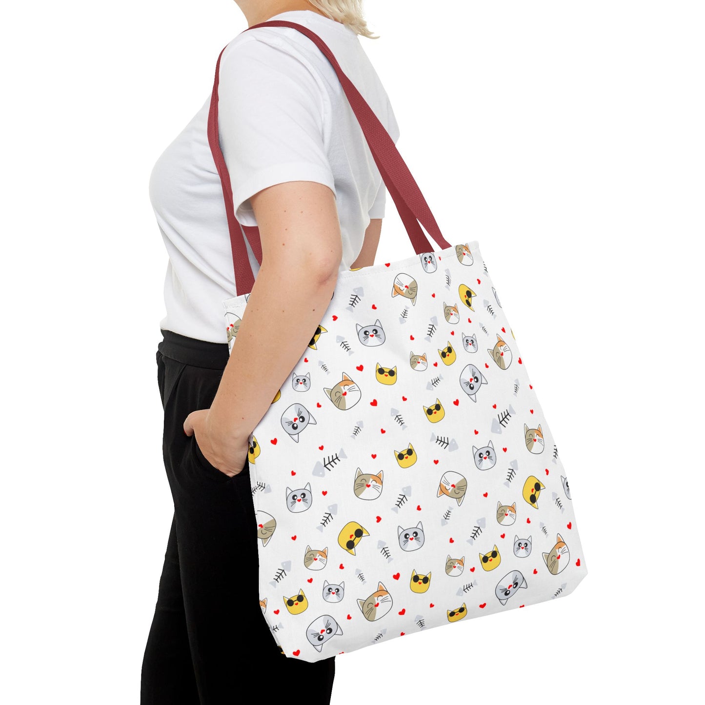 Charming Cat Lover Tote Bag – Durable, Spacious, and Perfect for Shopping, Work, or Everyday Adventures!