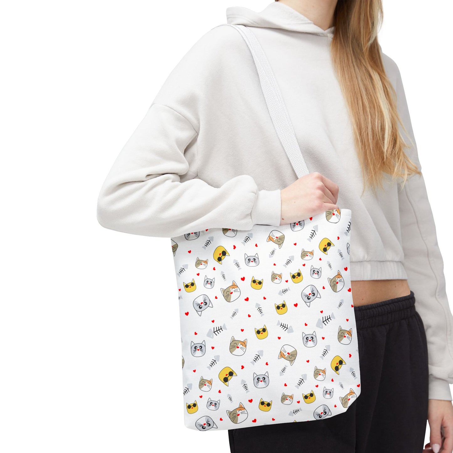 Charming Cat Lover Tote Bag – Durable, Spacious, and Perfect for Shopping, Work, or Everyday Adventures!