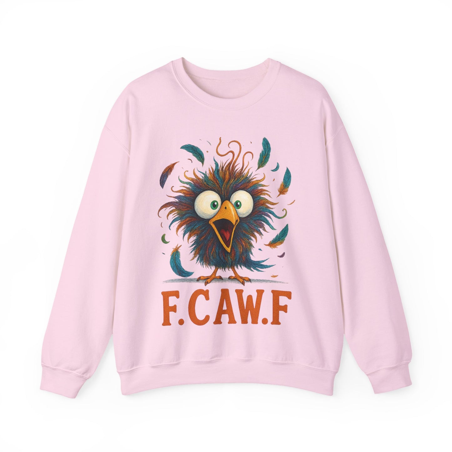 🍂🪽 F.CAW.F Funny Bird Sweatshirt – Quirky Fowl Humor for Everyday Laughs
