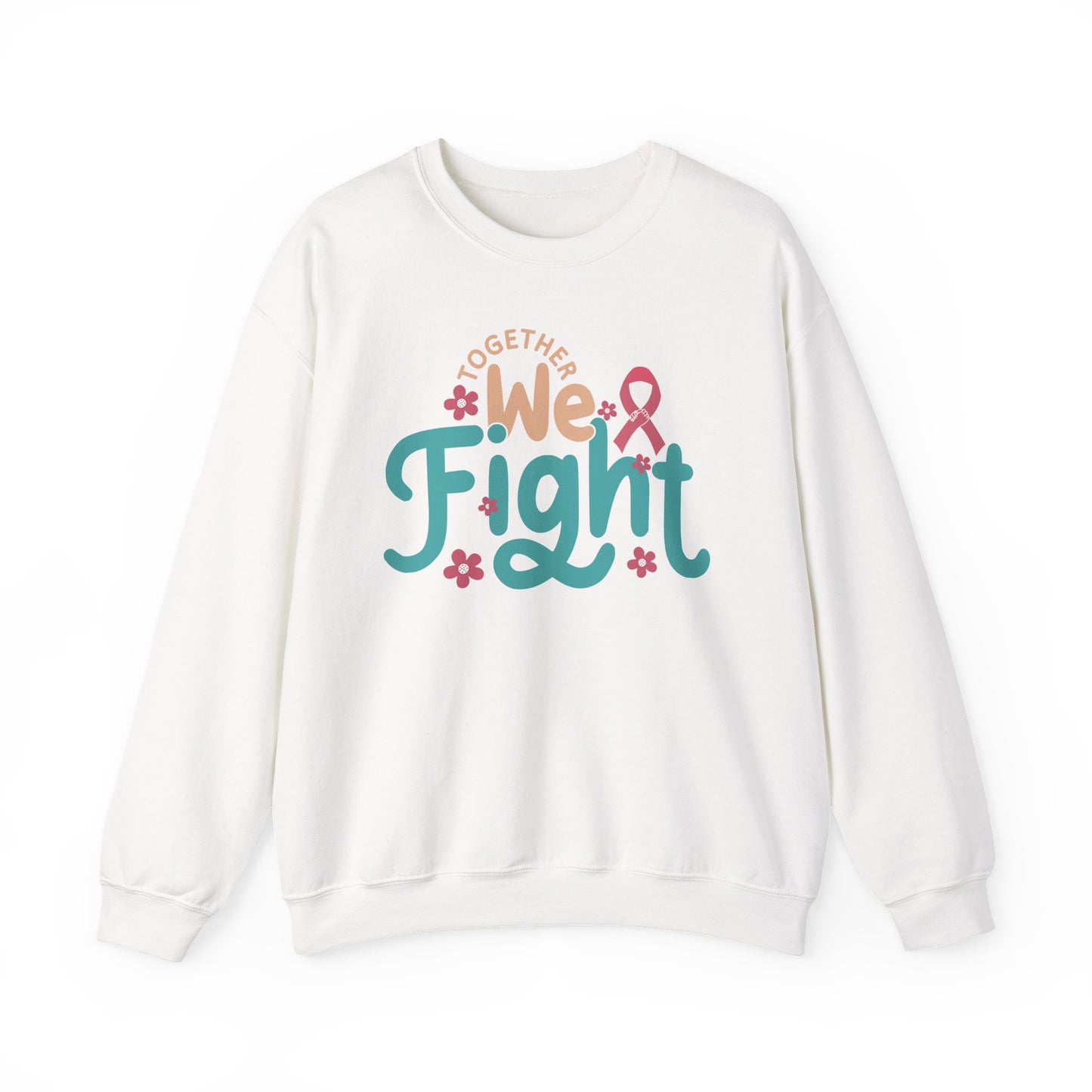 🎀🌸 Together We Fight Sweatshirt – Breast Cancer Awareness & Support Crewneck