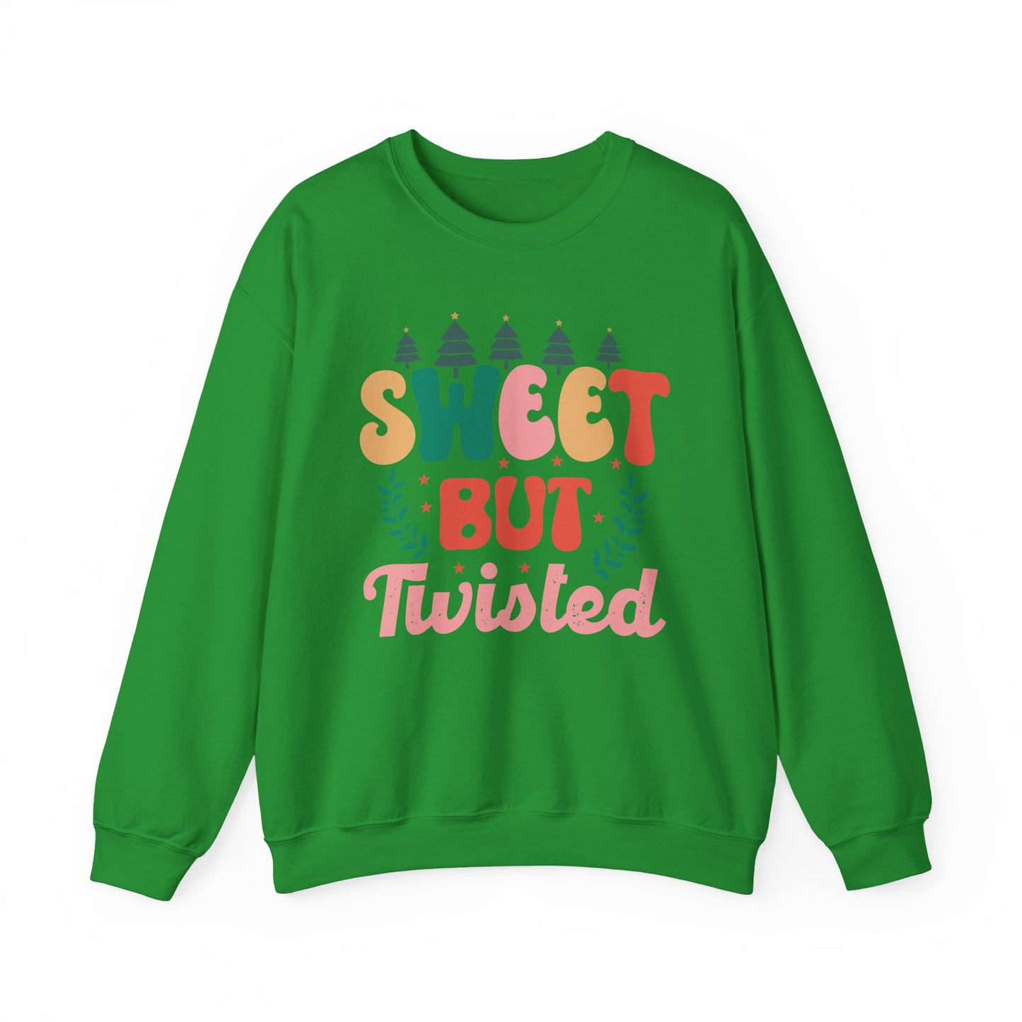 🎀✨ Sweet But Twisted Sweatshirt – Retro Pastel Christmas Vibes for the Season 🌲💖