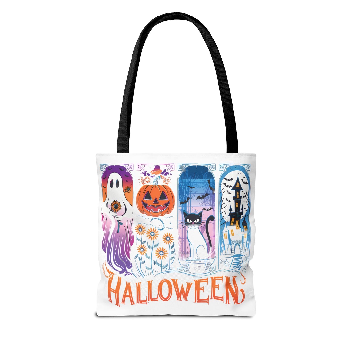 🎃 Haunted Halloween Tote Bag – Spooky Style with Autumn Vibes 👻