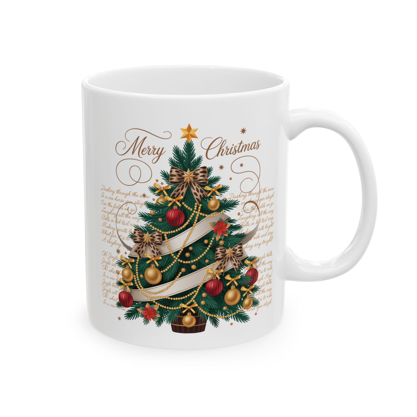 🎄✨ Merry Christmas Tree – Festive Evergreen Coffee Cup ☕