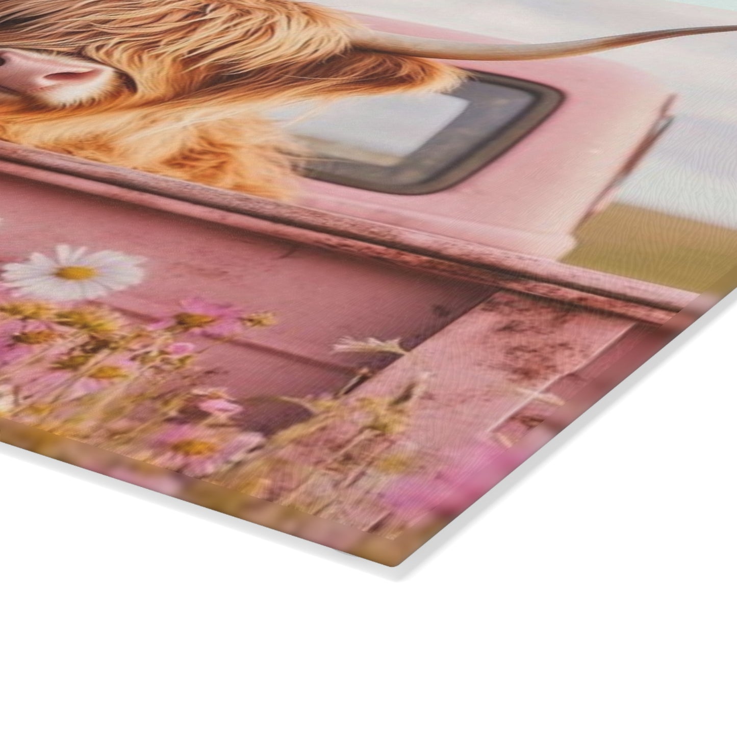 🍂✨ Rustic Floral Swirl Cutting Board – Vintage Charm for Your Kitchen ✨🌿