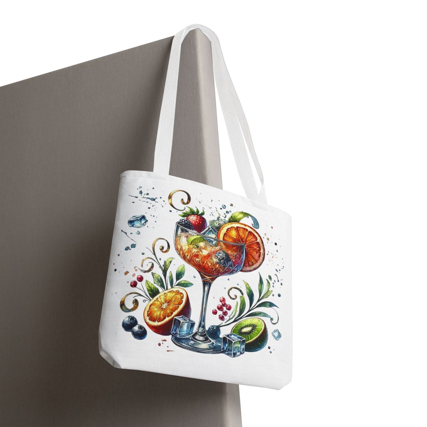 Bolso de cóctel, bolso para bebidas afrutadas, bolso de playa tropical, elegante bolso de lona, ​​regalo para amantes de los cócteles, bolso de mano divertido, práctico bolso de verano.